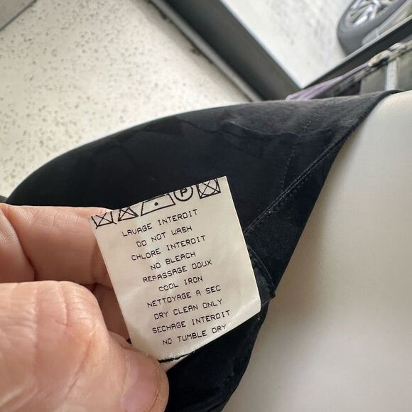 Lolita Lempicka Premier Floral Black Pant Wide Leg Silk Small - Picture 9 of 10